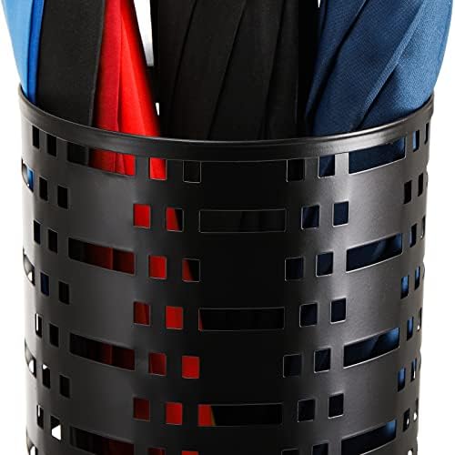 Jucoan Metal Round Umbrella Stand Rack, 16.5 x 6 Inch Free Standing Umbrella - Image 3