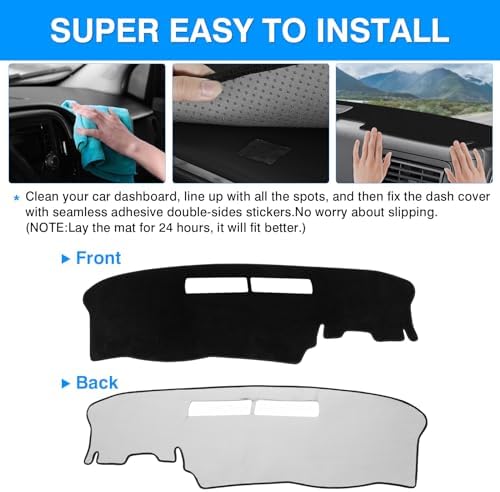 Autorder Dashboard Cover Mat for Chevrolet Impala 2006-2013/ Impala Limited - Image 5