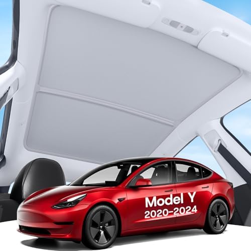 Upgraded Sunshade Roof for Tesla Model Y 2020-2024, OEM-Fit Precision Heat by SUMK