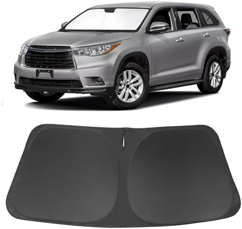 Windshield Sun Shade for 2014-2019 Toyota Highlander Accessories by LHFLIVE