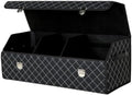 Car Trunk Organizer with Sturdy Faux Leather Lid by Unknown