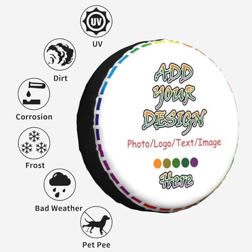 Custom Spare Tire Covers Personalized Weatherproof Tire Covers Add Your Custom - Image 5