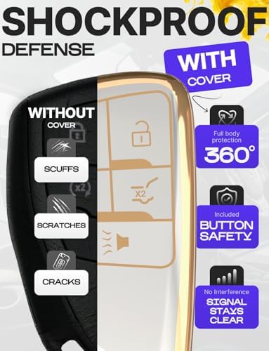 Lucrum Compatible with Chevy, Buick Key Fob Cover & Keychain - Image 4