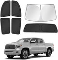 Canvcle Window Shades for 2007-2021 Toyota Tundra CrewMax Cab Accessories by Canvcle
