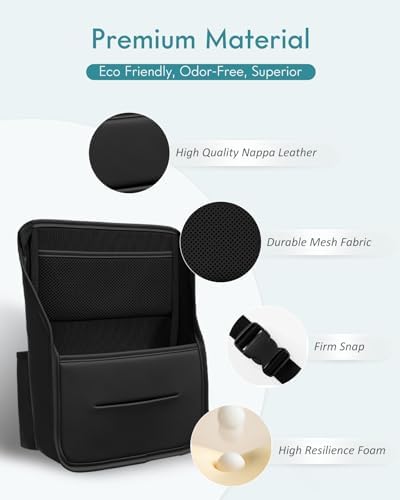 FLORICH Car Organizer Storage Between Seats, Leather Seat Organizer Purse - Image 5