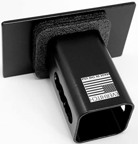 Blank Metal Hitch Cover 5" x 3", Fits 2" Receivers - Image 2