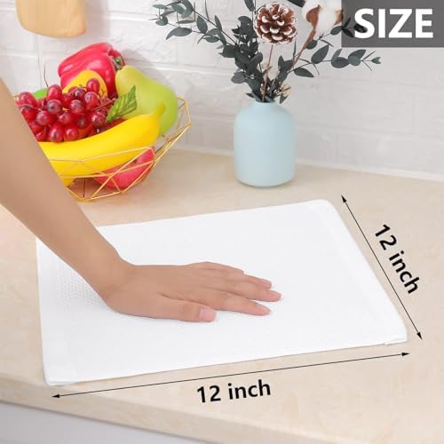 Homaxy 100% Cotton Waffle Weave Kitchen Dish Cloths 18-Pack - Image 5