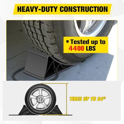 Nilight Wheel Chocks, Heavy Duty Wheel Stopper - Image 3