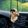 Floruit Labrador Retriever Car Mirror Hanging Accessories Cute Swinging Dog by Floruit