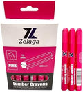 Zeluga 4.7in. x 0.47in. Hex Shape Industrial Lumber Marking Crayons by Zeluga