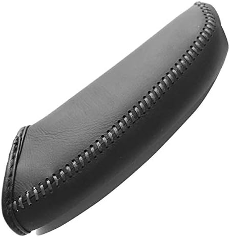 Loncky Black Genuine Leather Handbrake Cover - Image 2