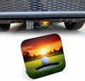 Golf Tube Hitch Cover 2 Inch Sport Golf Ball Grass Hole Sunlight Rubber by Beabes