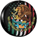 Mexican Flag Spare Tire Cover, Universal Waterproof & Dustproof Wheel by YSYZSDS