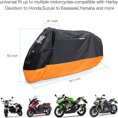 XYZCTEM Motorcycle Cover – All Season Waterproof Outdoor Protection - Image 5
