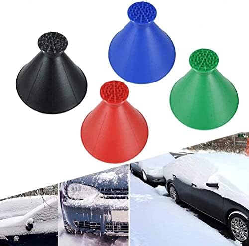 Round Windshield Ice Scraper, Magic Cone-Shaped Car Windshield Ice Scraper by Unknown