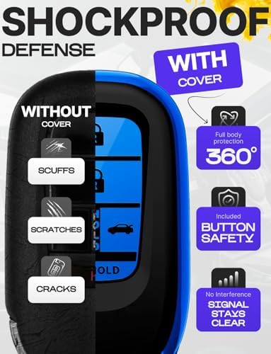 Lucrum Compatible with Honda Key Fob Cover & Keychain - Image 4