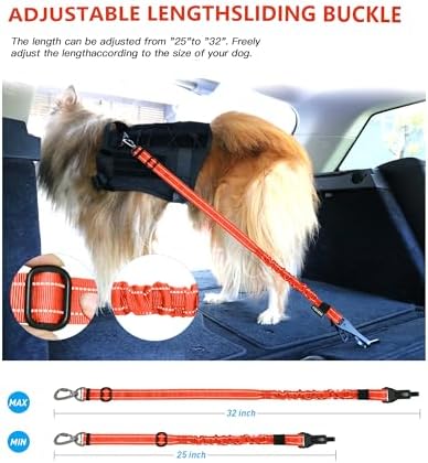 AUBELL Dog Seat Belt for Car, 2 Pack Set 3-in-1 Dog Car Harness - Image 6