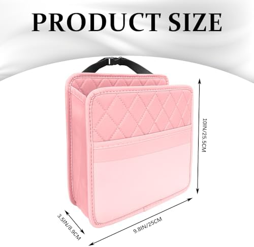 Car Seat Back Organizer, Leather Backseat Hanging Storage Bag, Car Large - Image 2