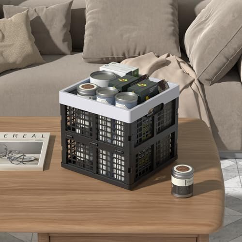18 L Collapsible Milk Crates, Plastic Stackable Storage Crate - Image 4