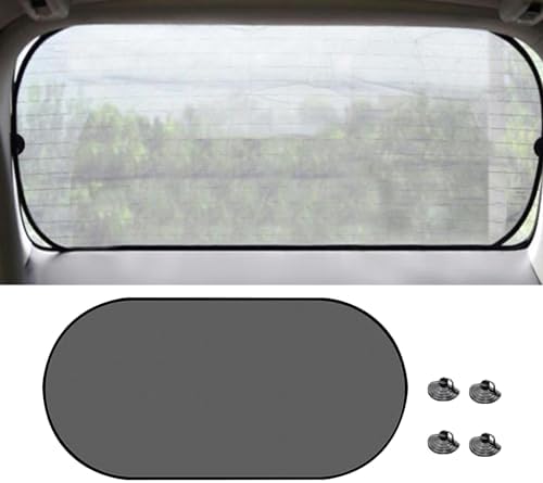 Car Rear Window Sunshade, Mesh Sunlight Shield Provide Glare Shield and UV Rays by Unknown
