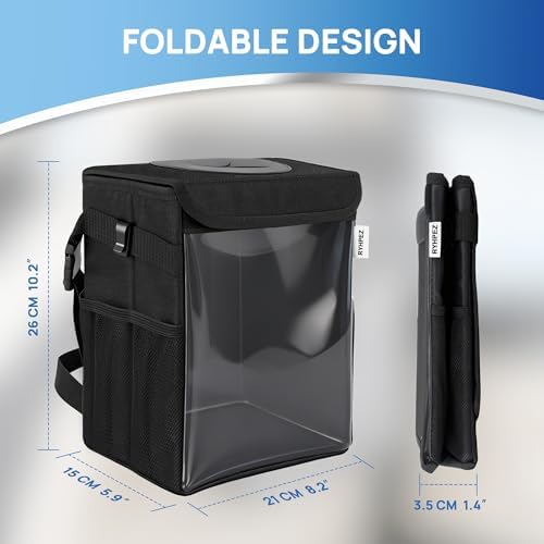 Car Garbage Can with See Through Window, Car Trash Bin with Removable Liner - Image 6