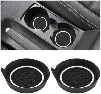 HZEL Car Cup Holder Coasters, Recessed Automotive Drink Mat Decoration by Unknown