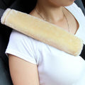 Amooca 2-Pack Soft Furry Universal Seatbelt Cover Car Shoulder Pad by Amooca