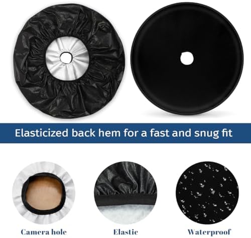 Spare Tire Cover with Backup Camera Hole Fit - Image 3