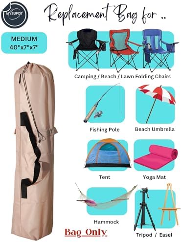 40"x7"x7" Replacement Bag for Folding Camping Chair, Camp Chairs, Yoga Mat - Image 5