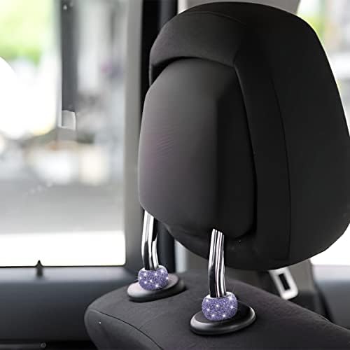 XINLIYA 4 Pack Car Headrest Collars, Bling Car Head Rest Collars Rings Decor - Image 6