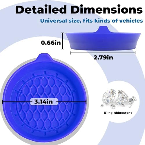 4 PCS Car Cup Coasters, Cup Holder Coaster - Image 2