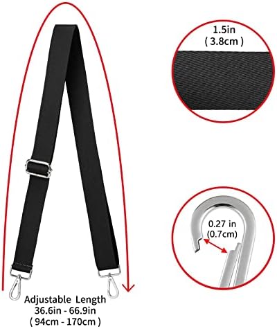 ZOOEASS Wide Shoulder Strap, Adjustable Replacement Belt Crossbody Canvas Bag - Image 3