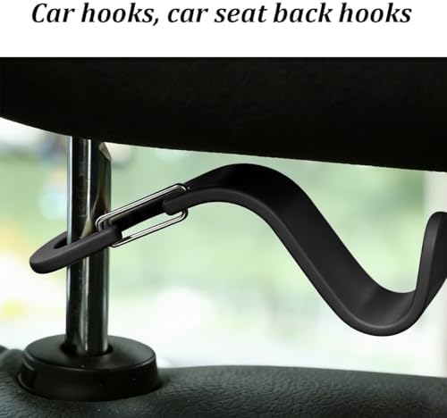 4PCS Car Seat Headrest Hook, Auto Interior Backseat Storage Hook Holder - Image 3