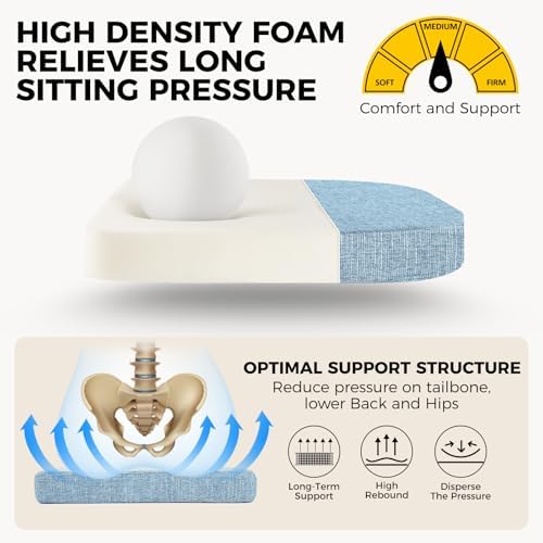 downluxe Indoor Chair Cushions for Dining Chairs, Soft and Comfortable Textured - Image 5