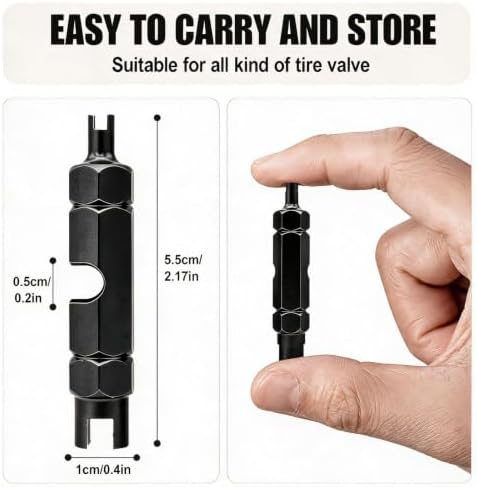 2 Pack Bike Valve Core Removal Tool, Tubeless Tire Stem Remover - Image 2