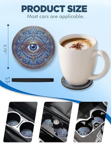 WOCOCN Car Coasters for Cup Holders - Image 6