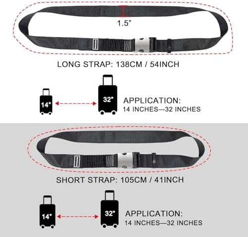 Luggage Straps, Stretchable Luggage Connector Straps - Image 3
