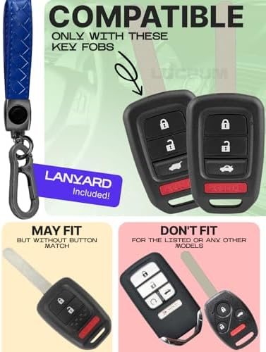 Lucrum Compatible with Honda Key Fob Cover & Keychain - Image 2