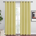 NICETOWN Paler Yellow Blackout Curtains 86" Long by NICETOWN
