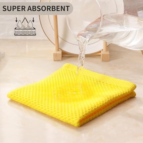 Kitinjoy 100% Cotton Waffle 6-Pack Kitchen Towels - Image 3