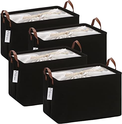 Hinwo 31L Large Canvas Storage Bin by Hinwo