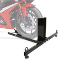 ECOTRIC Adjustable Motorcycle Wheel Chock Stand Upright 1800lb Capacity by ECOTRIC