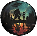 Sasquatch Bigfoot Trees Forest 6 Tire Covers, Dust-Proof Weatherproof Wheel by Unknown