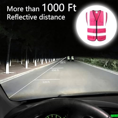 Reflective Safety Vest for Men Women Construction Vest ANSI Standard AP1 - Image 5