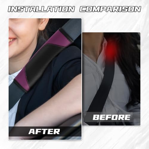 2PCS Car Seat Belt Cover Pads, Seatbelt Shoulder Cushion - Image 5