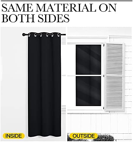 NICETOWN Black Blackout Curtains - Image 6