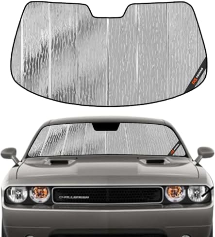 Pigenius Windshield Shade for Dodge Challenger 2008-2014 Front Window Sunshade by Pigenius
