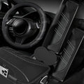 NBTEPEM 6 Pcs Black Carbon Fiber Steering Wheel Cover Set, Sport Microfiber by NBTEPEM