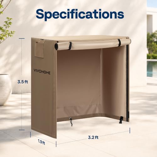 VIVOHOME 3ft Waterproof Outdoor Firewood Log Rack Cover - Image 7
