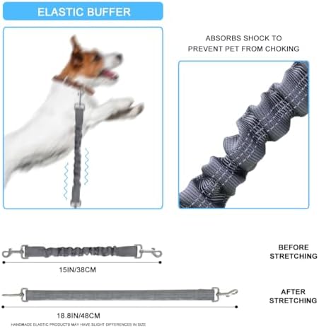 Dog Seat Belt for Bike Basket, Shock Absorbing Lead Bicycle Safety Leash - Image 4
